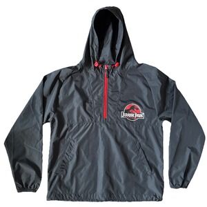 Men Jurassic Park Universal Studios Exclusive 1/4 Zip Windbreaker Pullover Small